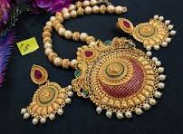 Traditional Jewellery Set, Choker,Necklace,Jewellery Set,Indian Wedding Jewellery Set,Maangalyam/Murukku,South Indian,Maharastrian,High Quality Set For Women &amp; Girls